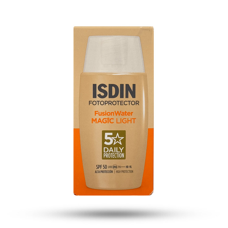 ضد آفتاب رنگی ایزدین Isdin مدل Fusion Water Magic رنگ لایت حجم 50 میل
