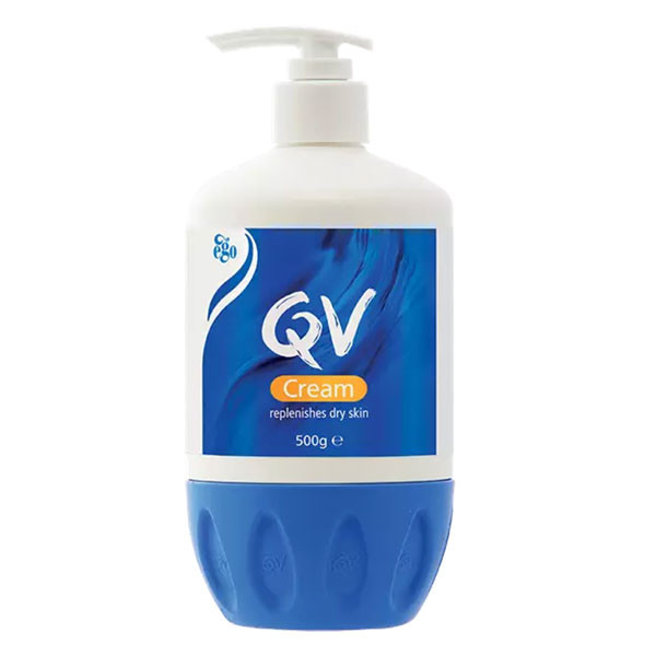 کرم مرطوب کننده پمپی پوست خشک کیو وی Q.V Cream Replenishes Dry Skin 500G