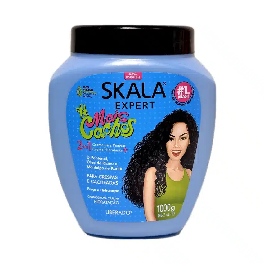 کرم حالت دهنده و استحکام بخش ساقه 2 در 1 موهای فر اسکالا Skala Expert MaisCachos 2 in 1 Hair Treatment Cream 1000g