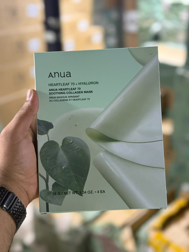 ماسک ورقه ای هارتلیف 70 و هیالورون آنوا Anua بسته ۴ عددی
